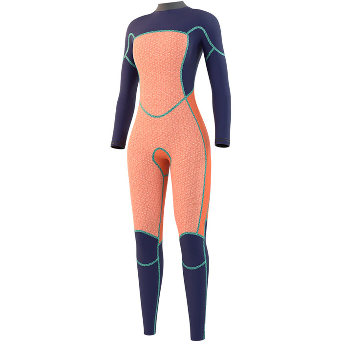 2024 Mystic Womens Jayde 3/2mm Double Chest Zip Wetsuit 35000.23001 - Navy